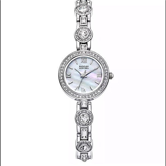 Badgley Mischka Crystal Accent Watch - Picture 1 of 7